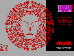 Gyron Demonstrator title screen for ZX Spectrum